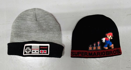 Lot of 2, Nintendo Beanies, Mario and NES Controller