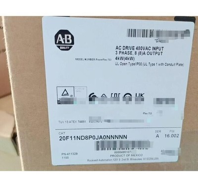 Factory Sealed New Original 20F11ND8P0JA0NNNNN PowerFlex Air Cooled 753AC Drive