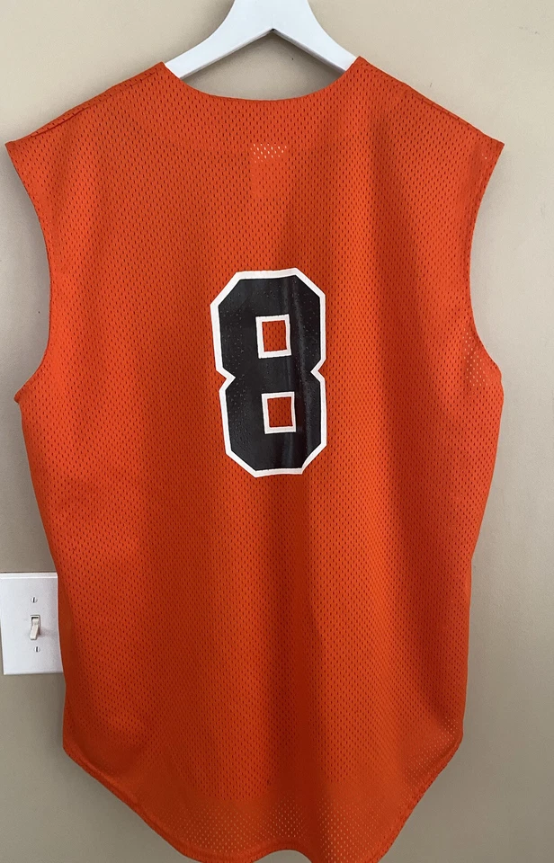 Vintage Orioles Baseball Cal Ripken Majestic Sleeveless orange size Large rare. - Imagem 2 de 4