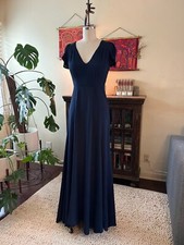 Floor length blue Reformation dress size 4, excellent condition.