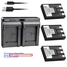 Kastar Battery Dual Charger for Canon NB-3L CB-2LU Canon PowerShot SD500 Camera