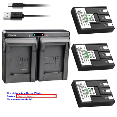 Kastar Battery Dual Charger for Canon NB-3L CB-2LU Canon IXY Digital 700 Camera