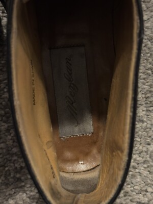 Mezlan Size 9 Camden Cap Toe Leather Black Boots Shoes Ankle  display picture 2