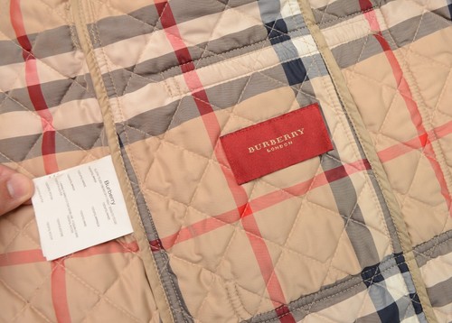 Autentico Trench Giacca Trapuntata Donna Burberry London Beige Taglia 44,~M - Foto 12 di 14