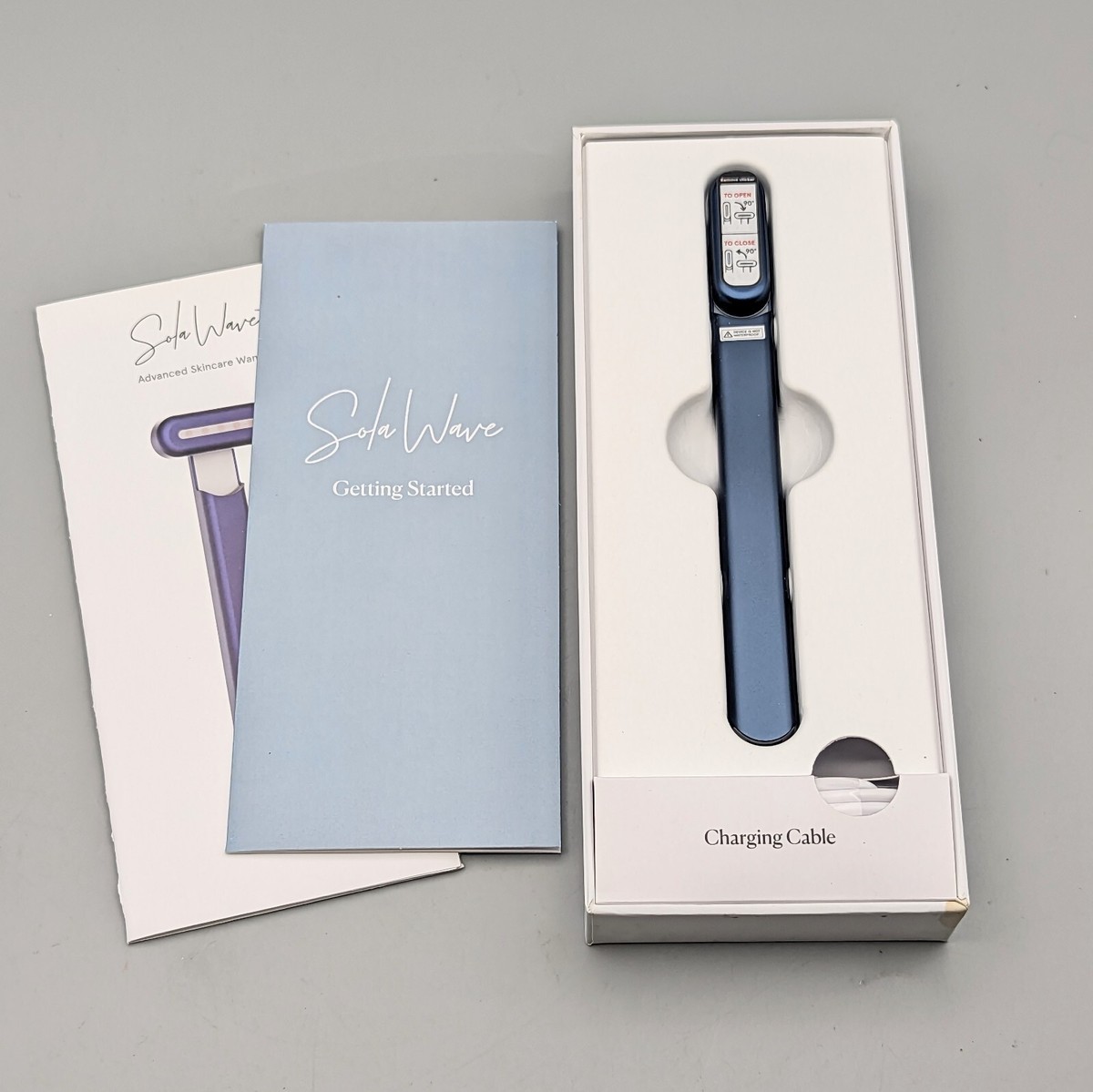 New SolaWave Advanced SkinCare Wand Blue Light Therapy Acne OPEN
