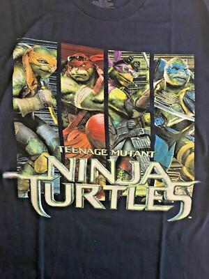  Nickelodeon Teenage Mutant Ninja Turtles Collage Men's T-Shirt -NEW - Ava in M