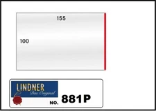 1000 LINDNER 881P Protective Sleeves Postcard Sleeves 155x100 mm New Format
