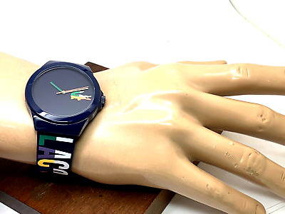 42mm eBay Quartz Watch Band Blue Dial Men\'s 2011184 | Lacoste Neocroc Rubber