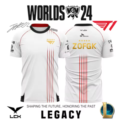 T1 Esports Club Five-Star Champions Jersey T- shirt League Of