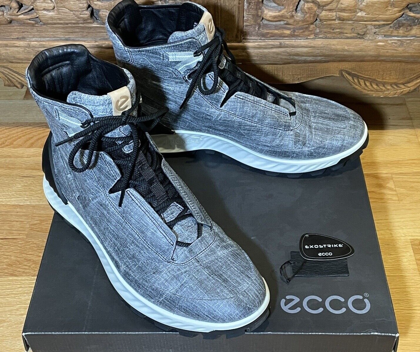 ECCO Men’s Exostrike Mid Dyneema Bonded Hiking Boot Bowmar 832314 Size 12 eBay