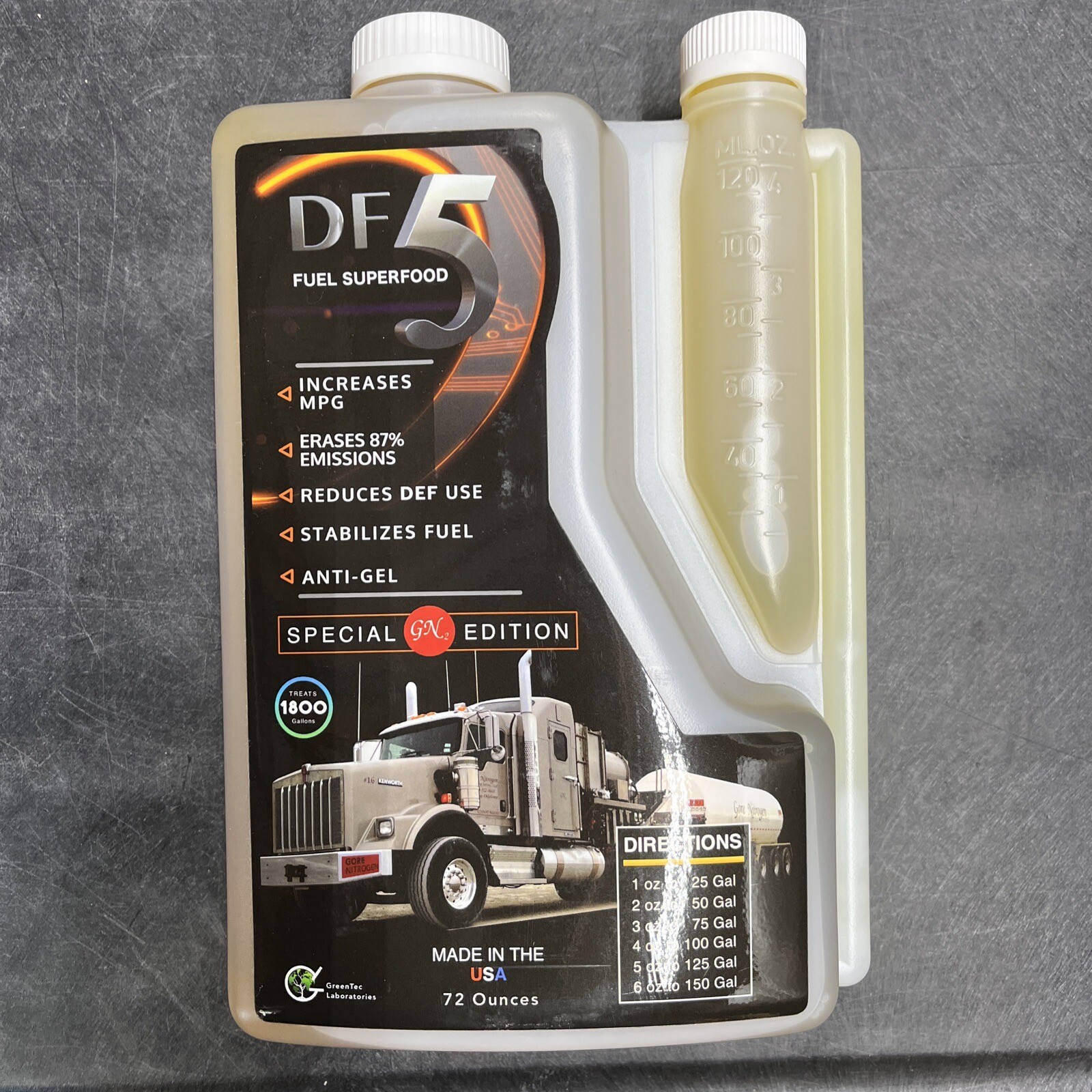 DF5 Fuel Superfood 72oz Bottle Fuel Treatment Diesel/Petrol Reduces DEF