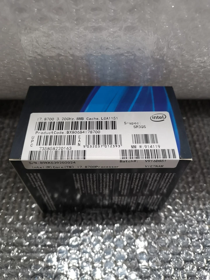 Intel Core i7-8700 8th Gen 3.2 GHz 12MB cache SR3QS CPU Processor  (I7 8700 ) - Image 2 of 4
