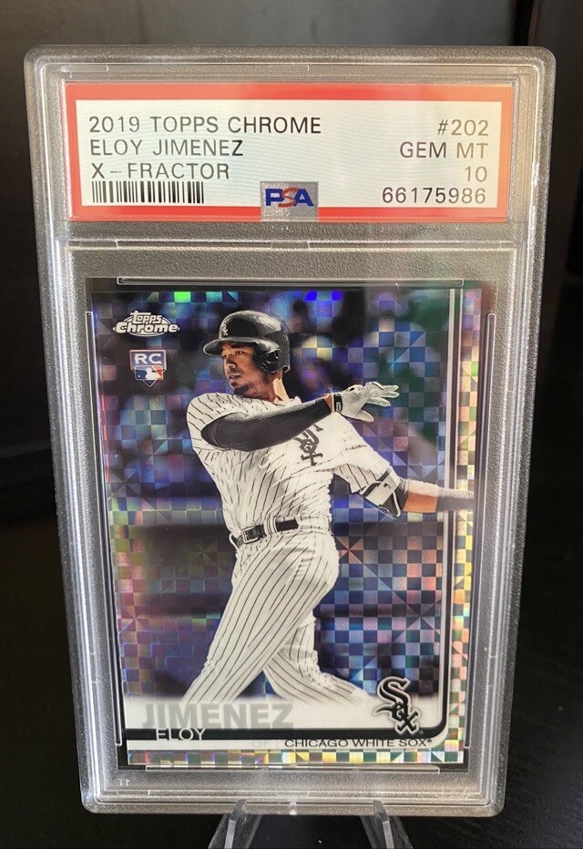 2019 Topps Chrome XFractor Eloy Jimenez Rookie RC #202 PSA 10 Chicago White Sox
