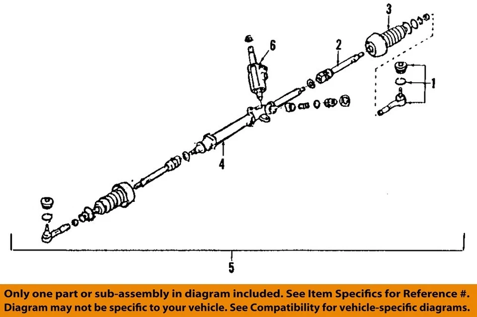 Used Rack and Pinion Assembly fits: 2007 Subaru Legacy Power Rack and Pinion 2.5 - Image 3 of 4