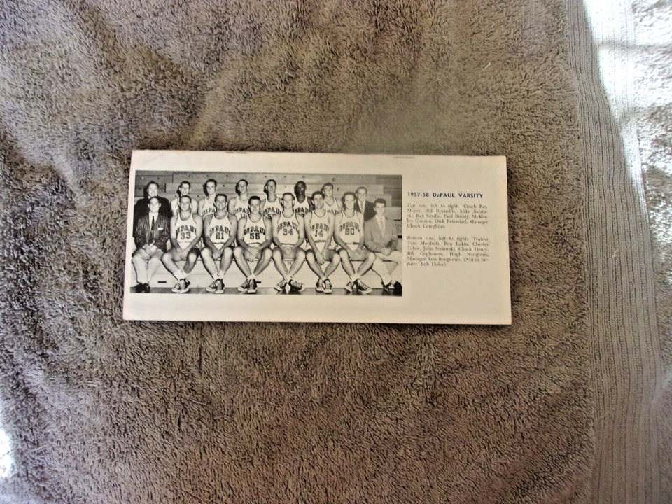 1957-58 DEPAUL BASKETBALL MEDIA GUIDE Yearbook RAY MEYER Press Book Program 1958 - Image 2 of 4