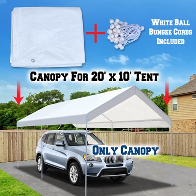 20 X10 Carport Replacement Canopy Tent Top Harbor Freight Shelter