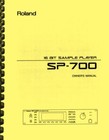Roland SP-700 Sample Player OWNER'S MANUAL