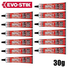 12 x EVO-STIK Multi-Purpose Glue Impact Instant Contact Adhesive 30g Fast Drying