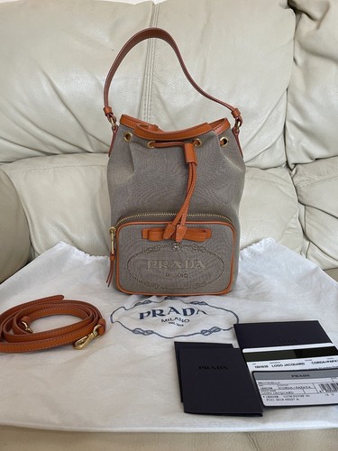 PRADA Canvas Bucket Bag Crossbody, RRP £1200 - Picture 23 of 23
