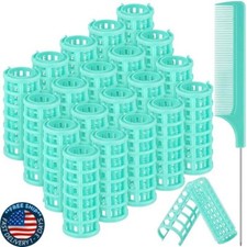 20 rulos para el cabello, rulos de pl stico de 2,5 cm/0,98 pulgadas, rizadores.