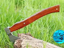 CUSTOM MADE FORGED DAMASCUS STEEL AXE HATCHET VIKING THROWING 1169