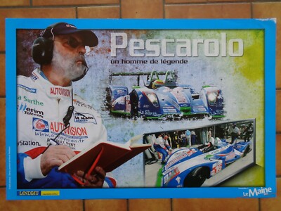 Affiche Originale Des 24 Heures Du Mans – Vintage Automobile – Poster Course (Ancienne)