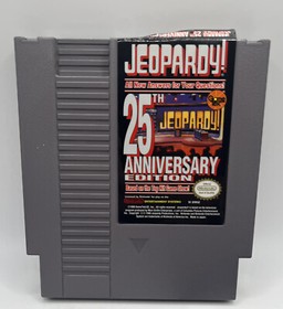 Nintendo Jeopardy 25th anniversary Edition Video Game NES CIB. FREE SHIPPING