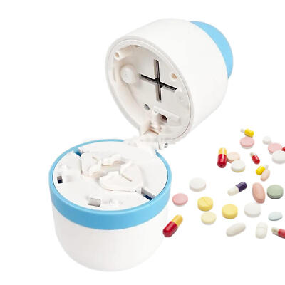 Pillenschneider für kleine Pillen, Medizin Tabletten Splitter mit Vorratsbehälter