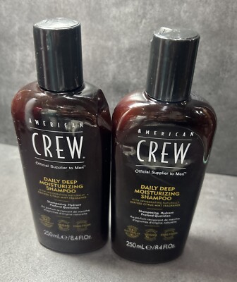 2 Pack of American Crew Daily Deep Moisturizing Shampoo 8.4 fl oz Dent*