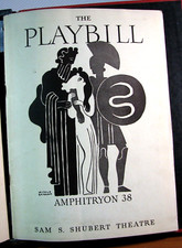 Playbills Sam S. Shubert Théâtre Amphitryon 38 17 janvier 1938 54 pages L688