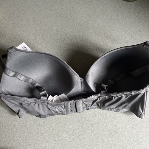 H&M HM Bra Women 36D Gray No Underwire NWT 🌸 - Picture 6 of 8