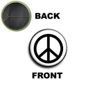 2.5cm 25mm Love & Peace Peace Peace & Love Logo Pin Brooch