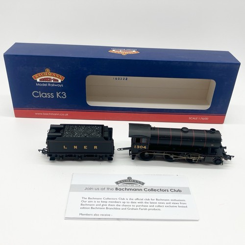Bachmann Nebenbahn 32-279A Klasse K3 1304 LNER liniert schwarz Spurweite OO DCC ready | Condition: Used