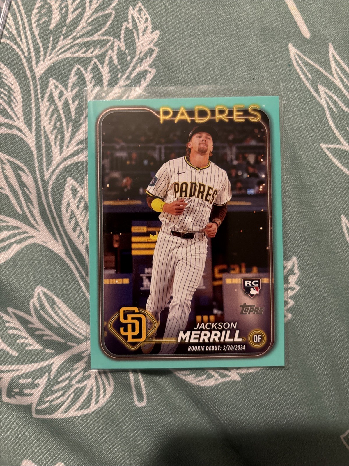 2024 Topps Update Series - Rookie Debut Jackson Merrill #US169 Aqua (RC)
