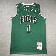 New Derrick Rose #1 Stitched Retro Green SportShirt Adult Size: XL