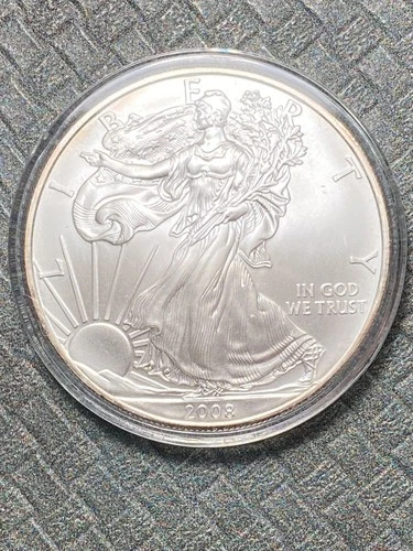 2008 American Eagle Silver Dollar!! BU!! LUSTROUS GEM MINT STATE!!