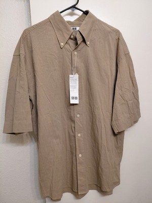 uniqlo short sleeve dress shirt UNIQLO Men's Cotton Linen Shirt