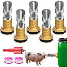 Pig Water Nipple Pig Nipple Waterer for Barrel Kit Automatic Pig N