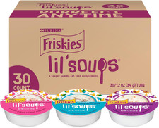 Friskies Purina Grain Free Wet Cat Food Lickable Cat Treats Variety Pack, Lil'
