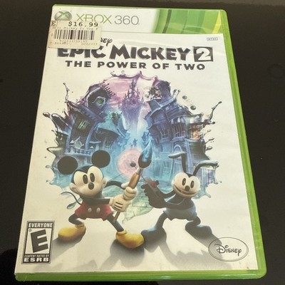 Disney Epic Mickey 2: The Power of Two Xbox 360Complete In Box Tested Works