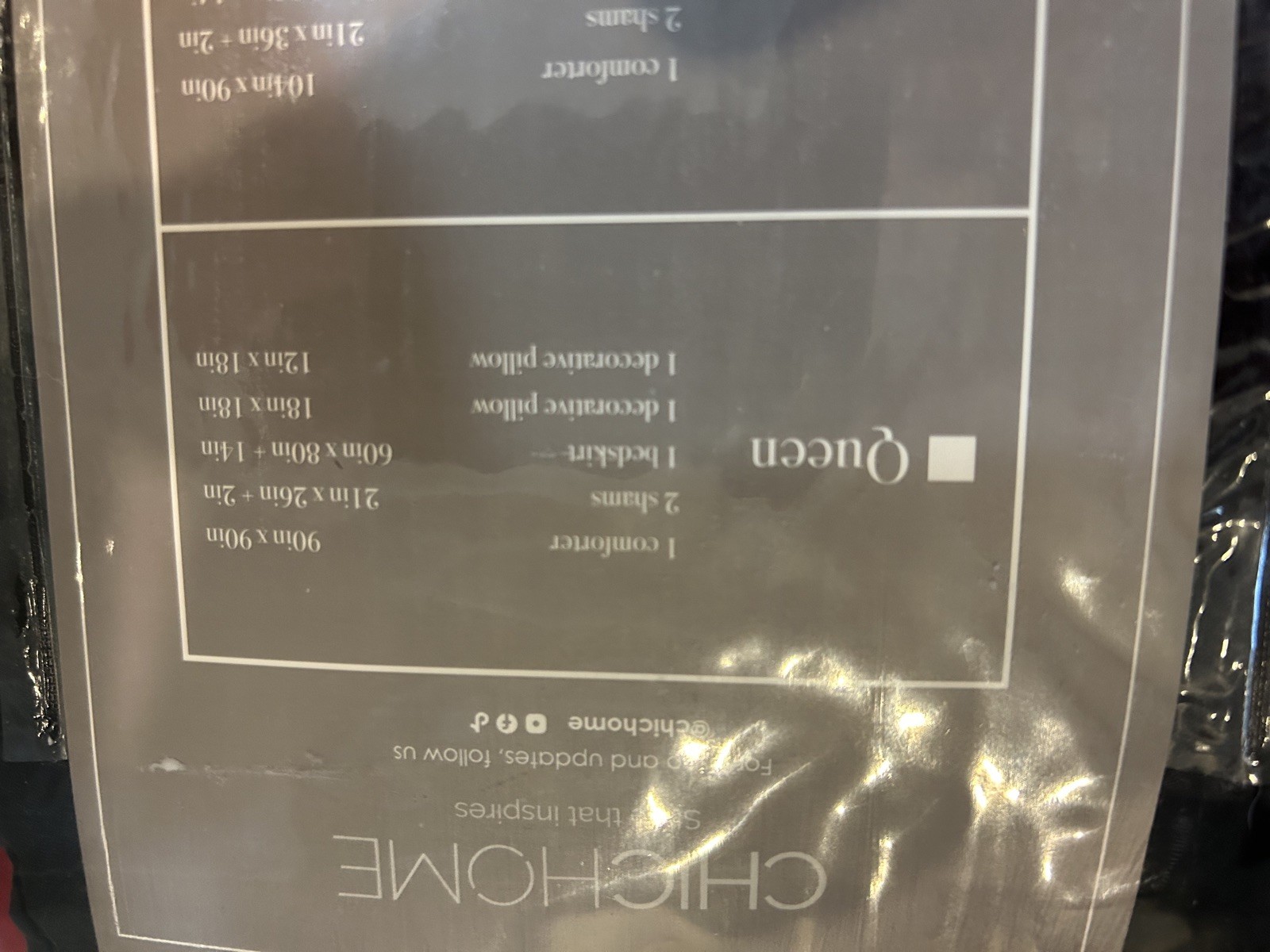 Chic Home Carlton 6-Piece Comforter Set, Queen Size, part number CS1223-112-AN