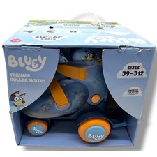 Bluey Trainer Roller Skates Adjustable Kids Size J9-J12 Blue Orange New Open Box