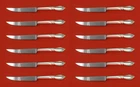 Rhapsody New by International Sterling Silver Steak Knife Set 12pc Custom 8 1/2"