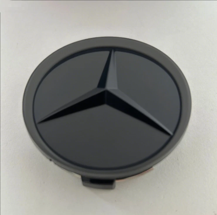 4pcs Fit Mercedes/Benz Wheel Center Caps Emblem Logo Black Rim Hub Cover Badge - Изображение 3 из 4
