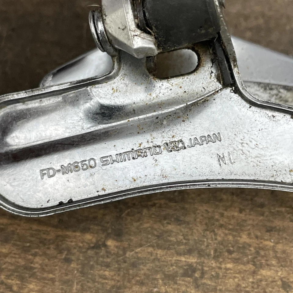 Vintage Shimano Deore DX FD-M650 Umwerfer 28,6mm Schelle MTB Triple Japan - Bild 4 von 4