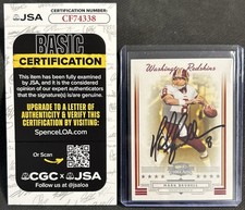 2006 Donruss Threads #99 Mark Brunell IP Auto JSA Authentic