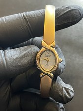 Armitron Diamond Now Woman  s Watch Gold Color Band Needs Battery