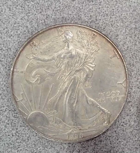 Photo of a 1996 American Silver Eagle from an eBay listing that sold on Jul 19, 2026