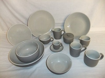 John Lewis Steingut spülmaschinen- & mikrowellengeeignet modern grau Geschirr - 4A3A #