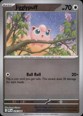 Jigglypuff Common ME02: Phantasmal Flames 076/094 NM